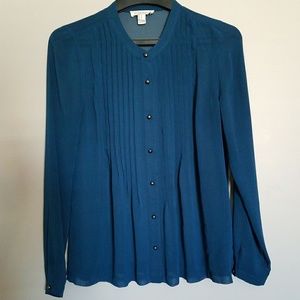 F21 pleated blouse